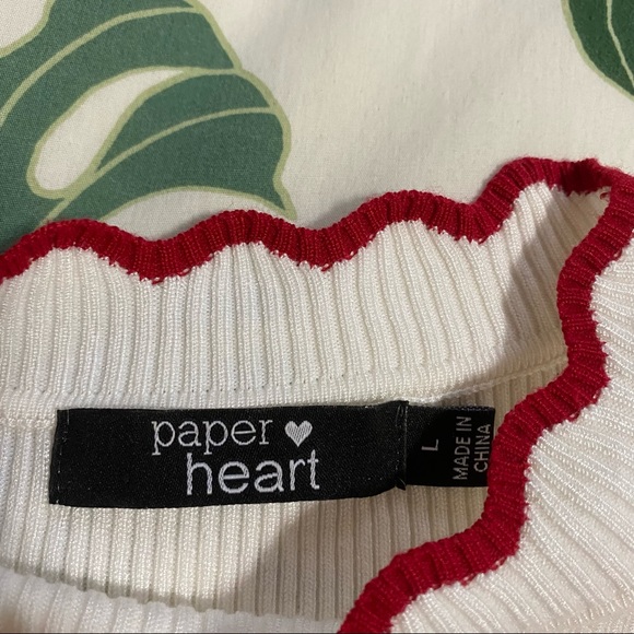 Scalloped Edge Knit Shirt - Picture 2 of 4